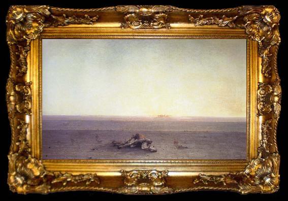 framed  Gustave Guillaumet The Sahara, ta009-2